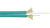 D50125MOM3R - Duplex OM3 Multimode Cleerline SSF Indoor Riser Fiber Optic Cable
