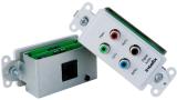 AVO-V3AD-WP-F - Component Video & Digital Audio Wall Plate Balun